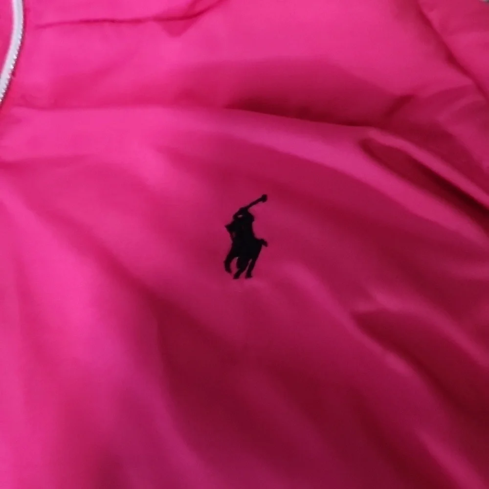 Polo Ralph Lauren  Hooded Puffer Down Jacket Coat -Hot Pink  Size 12/14 Ski/Snow